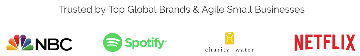 Screenshot of business logos showing trust